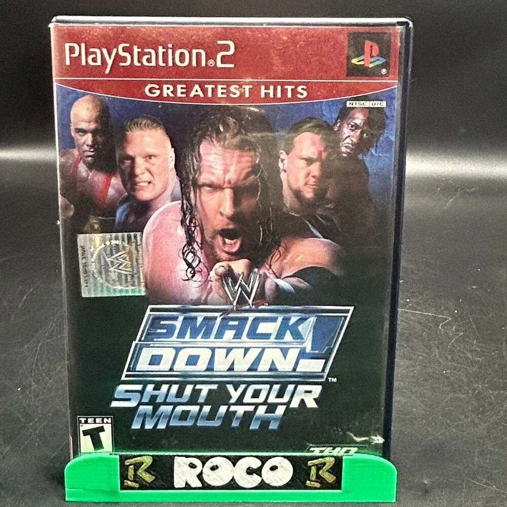 WWE SmackDown! Shut Your Mouth PS2 (PlayStation 2, 2002) Complete W/ Manual